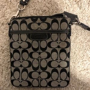 Coach Crossbody Messenger Bag - Black